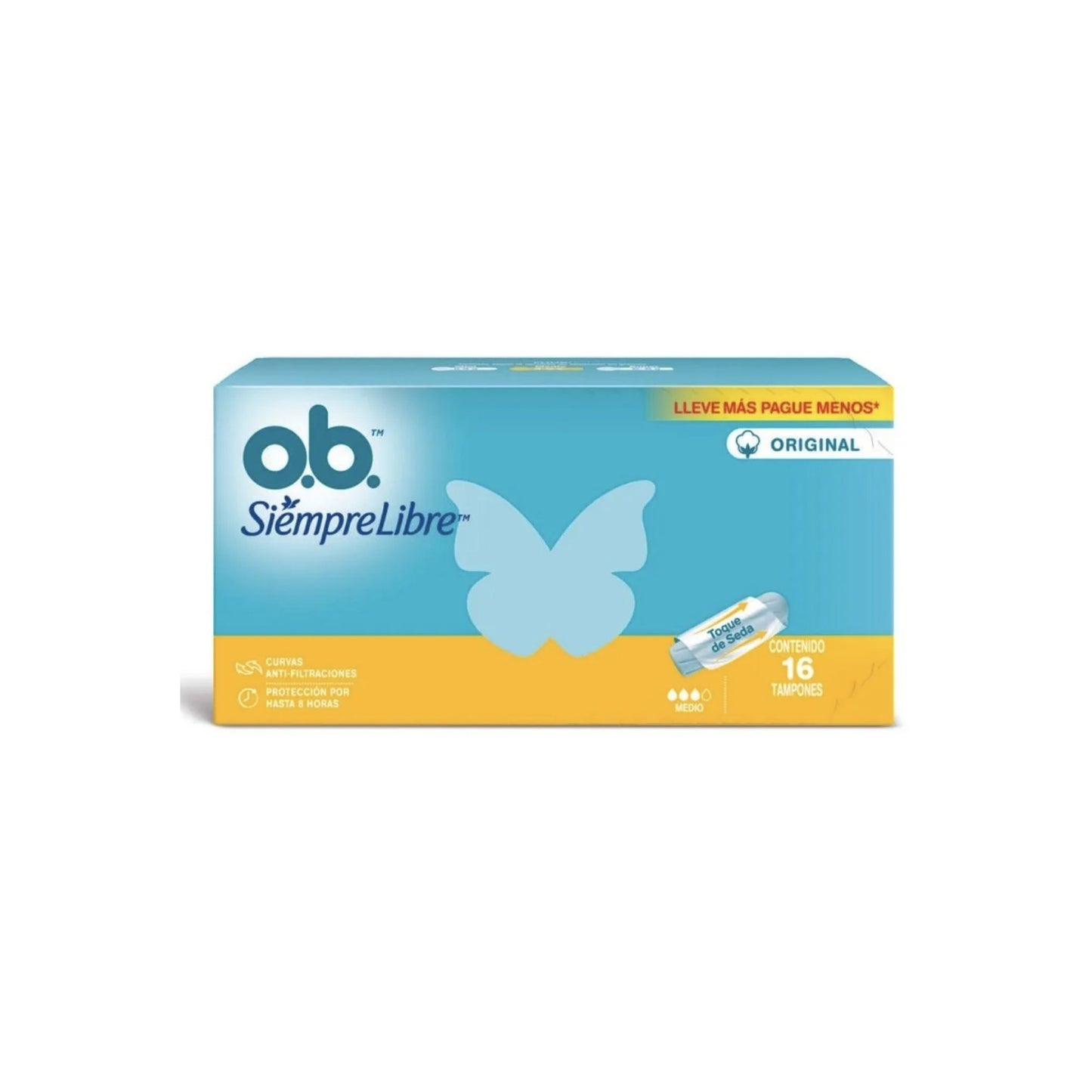 Tampones O.B. Medio 16 Unidades