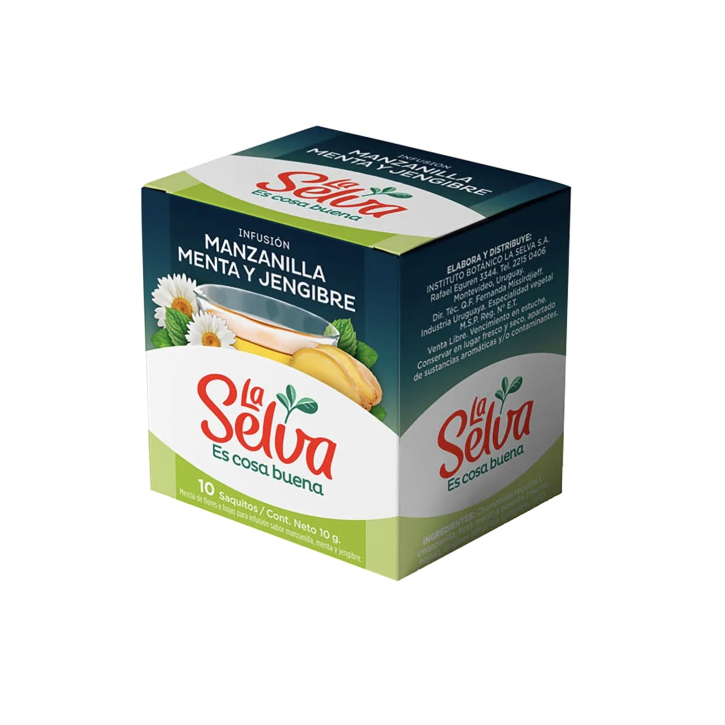 Te La Selva 10 Sobres Manzanilla Jengibre Menta