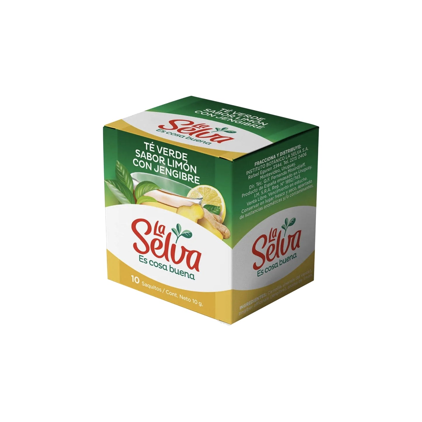 Te La Selva Verde Con Jengibre Y Limon 10 Sobres