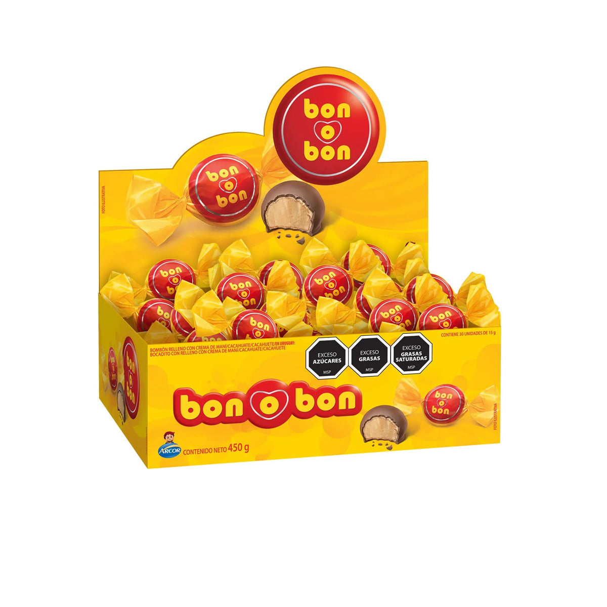 Bombon Bon O Bon 30 Unidades 450 G