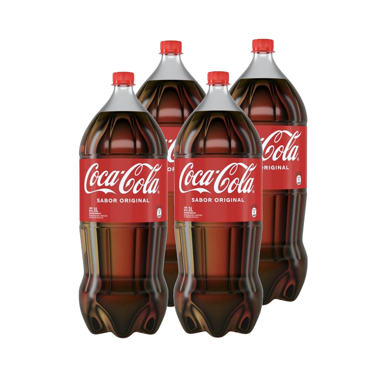 Coca Cola Sin Azúcar 3 L 4 Unidades