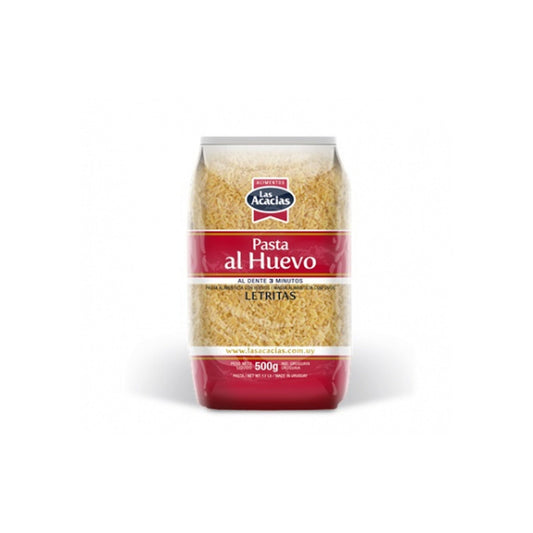 Fideo Las Acacias Al Huevo 500 G Letritas Nº122