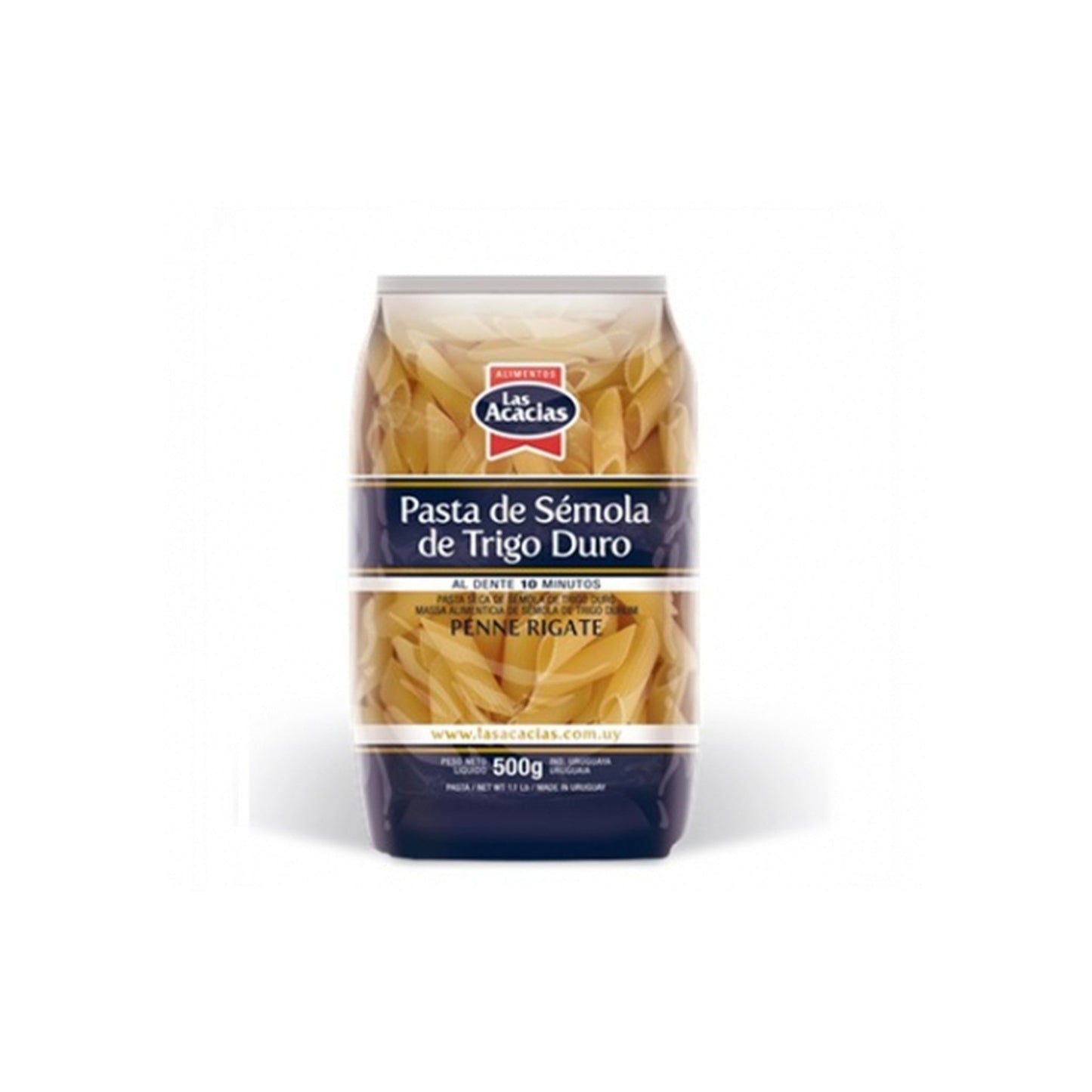 Fideo Las Acacias Semola De Trigo Duro 500 G Mostachol/Penne Rigato
