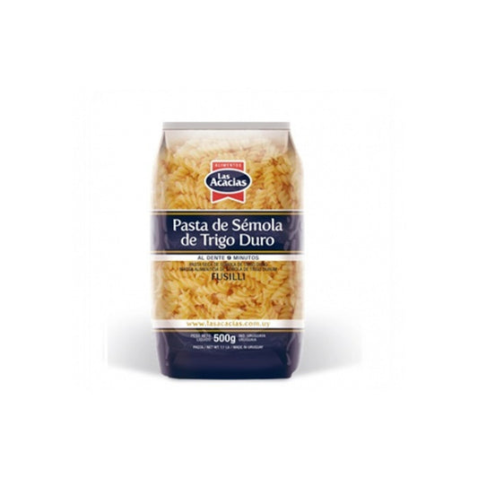 Fideo Las Acacias Semola De Trigo Duro 500 G Tirabuzon/Fusilli