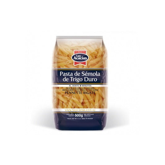 Fideo Las Acacias Semola De Trigo Duro 500 G Trompetin/Penne Rigate