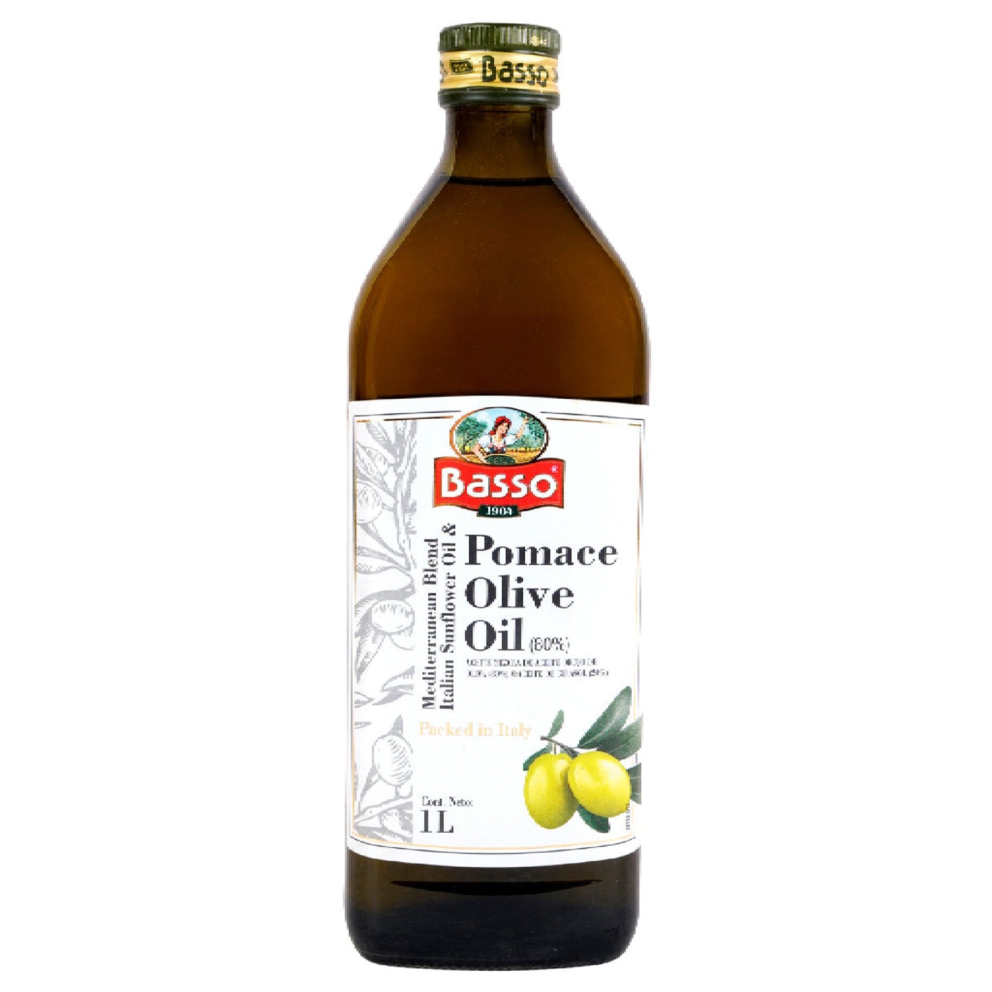 Aceite Basso Sunflower 80% Oliva 20% Girasol 1 L