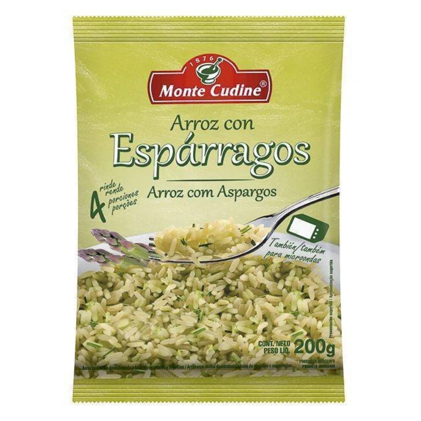 Arroz Saborizado Monte Cudine Con Esparragos 200 G