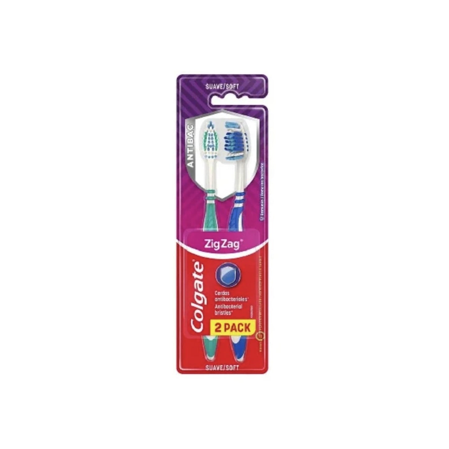 Cepillo Dental Colgate Zig Zag Soft 2 X 1