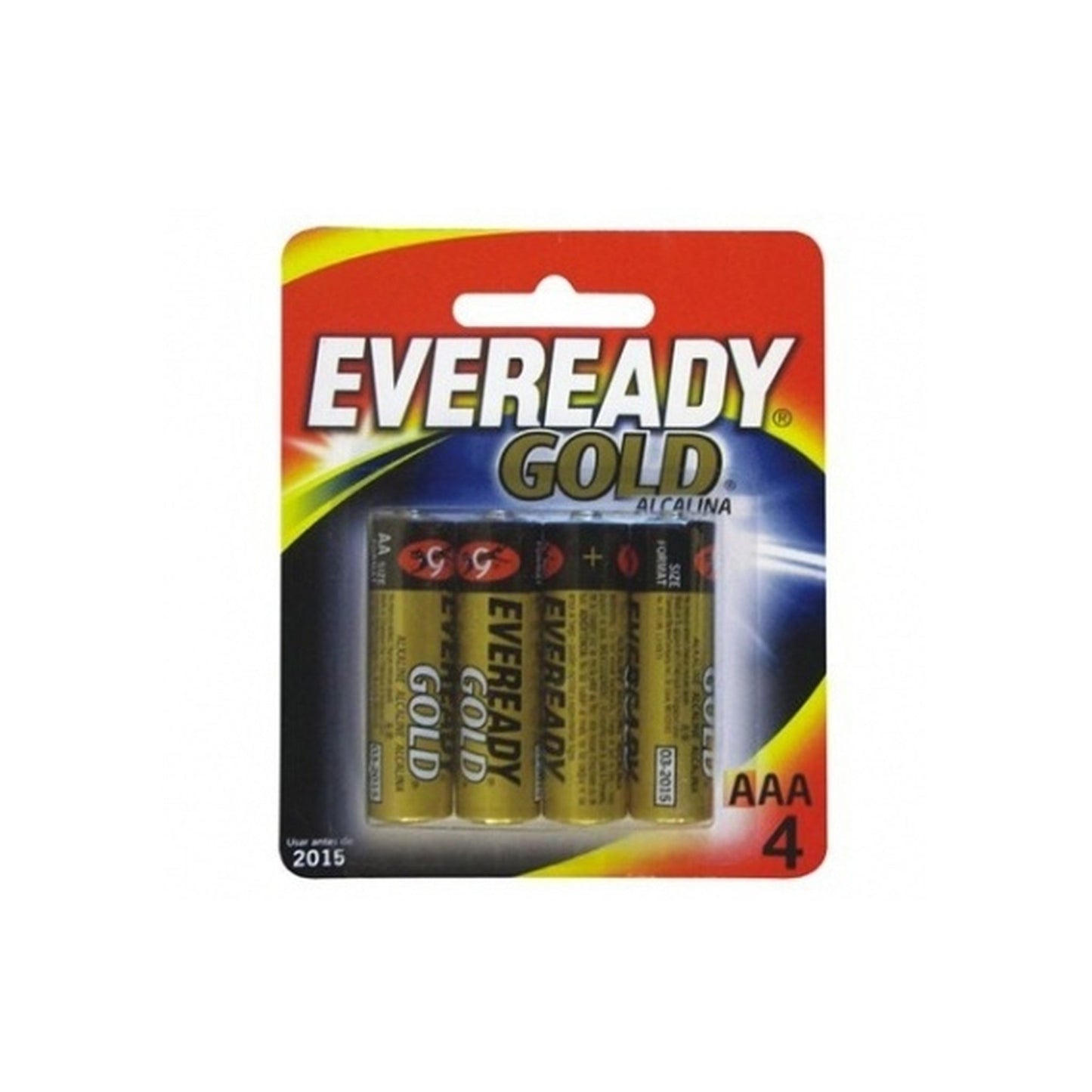 Pilas Eveready Gold Alcalina AAA 4 Unidades