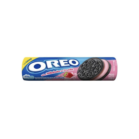 Galletitas Rellenas Oreo 118 G Milshake De Frutilla