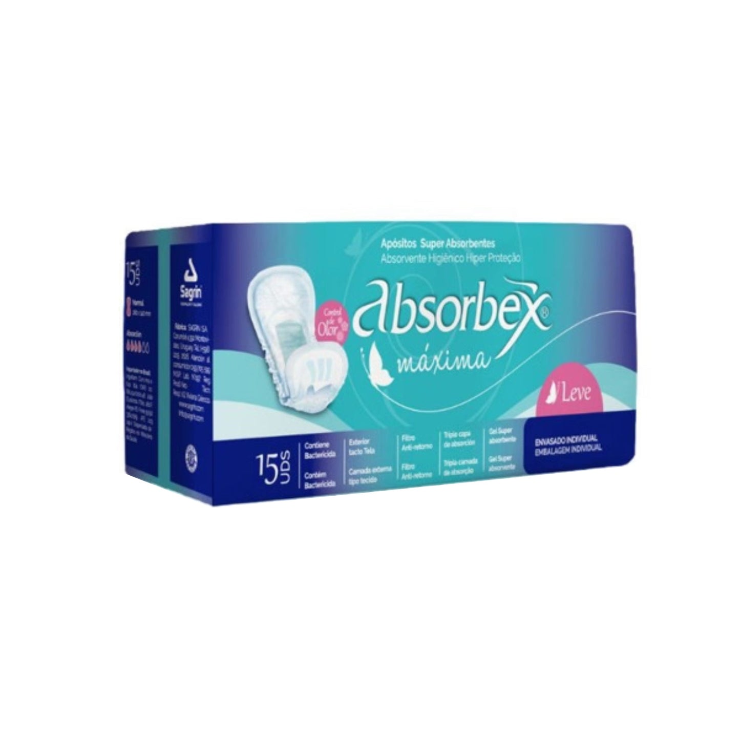 Aposito Absorbex Maxima Para Incontinencia Leve 15 Unidades