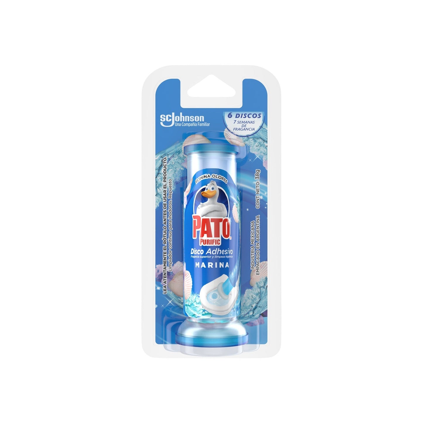 Repuesto Discos Activos Gel Adherente Pato Purific Marina 38 G