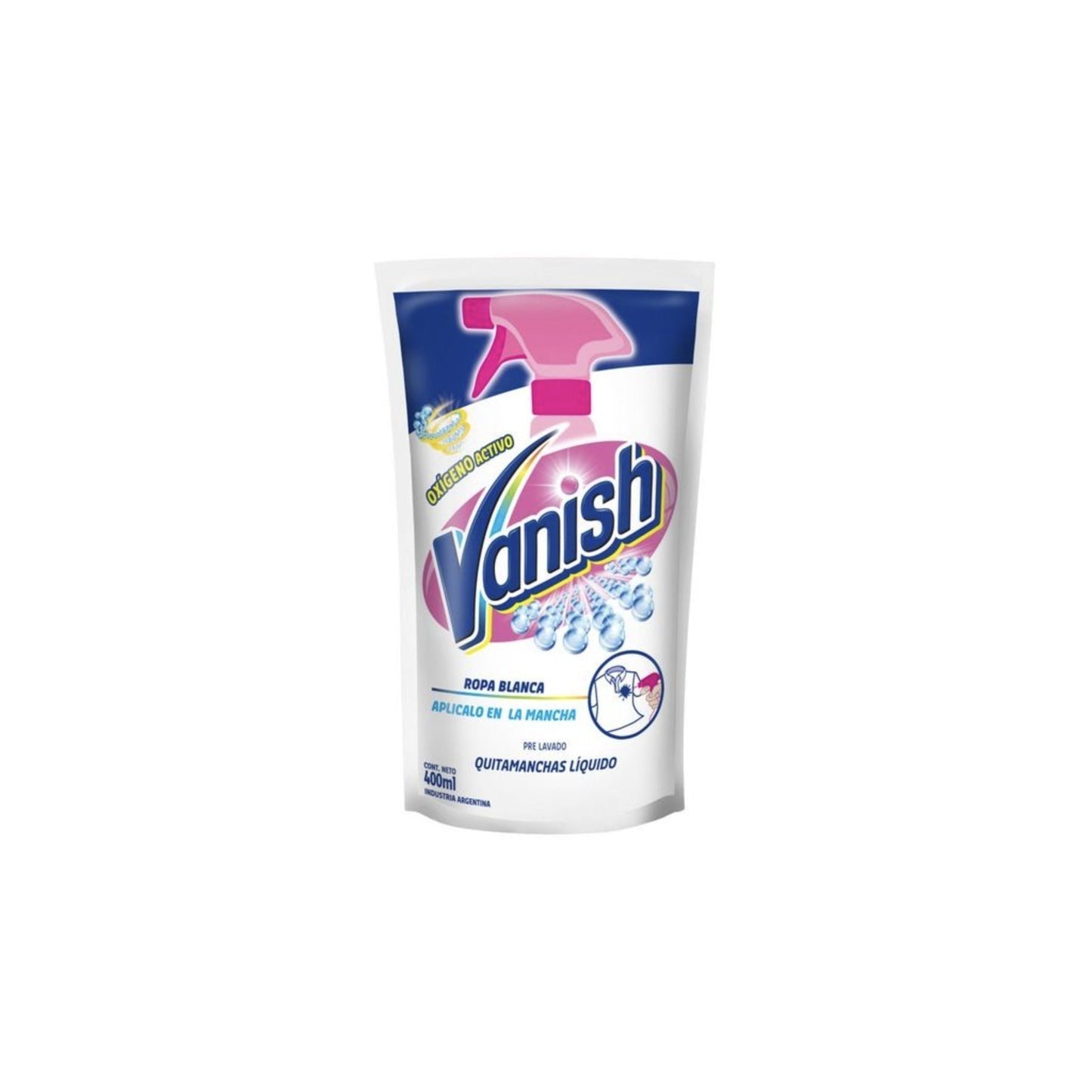 Quitamanchas En Gel Vanish Blanco Total Repuesto 400 Ml