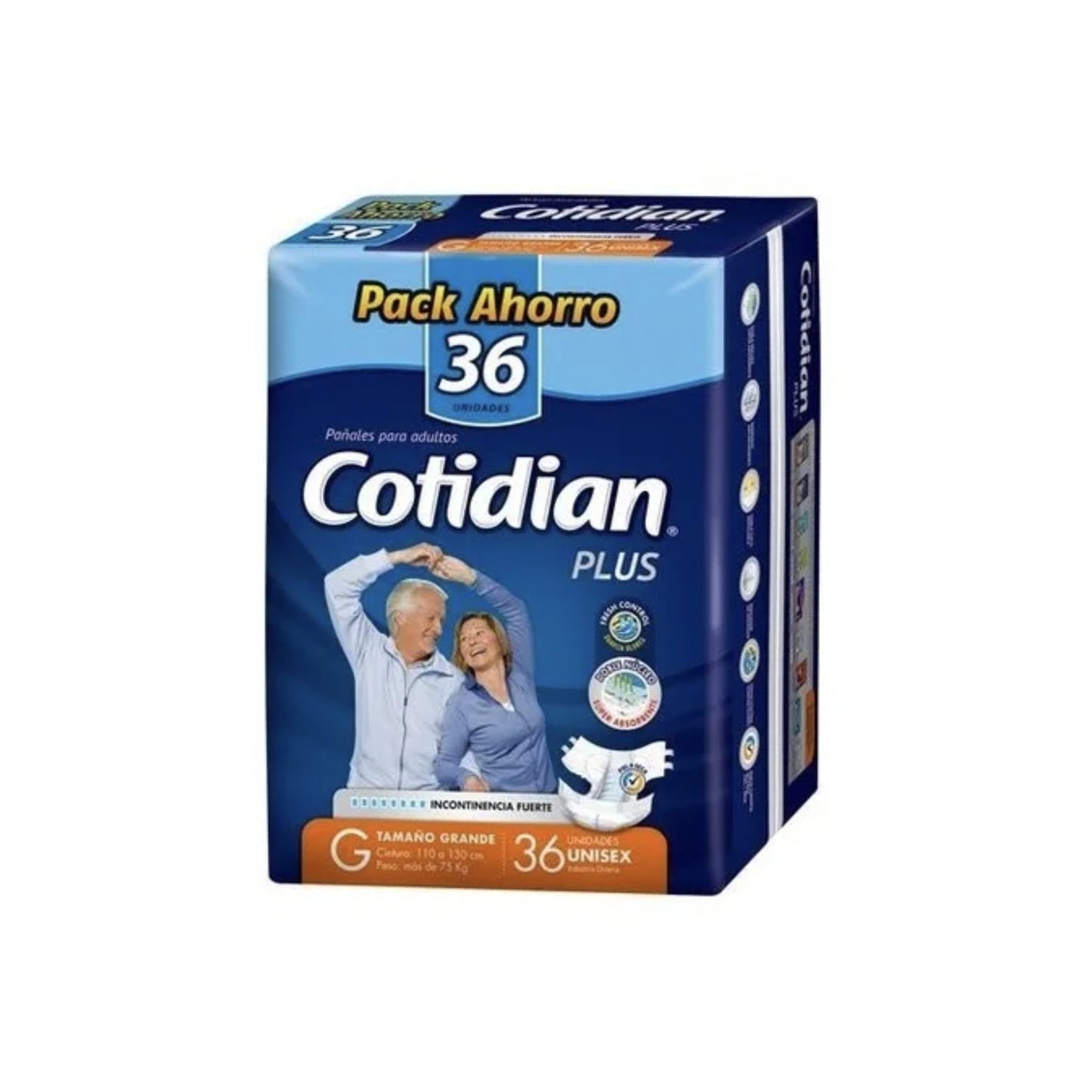 Pañal Adulto Cotidian Plus Talle G 36 Unidades