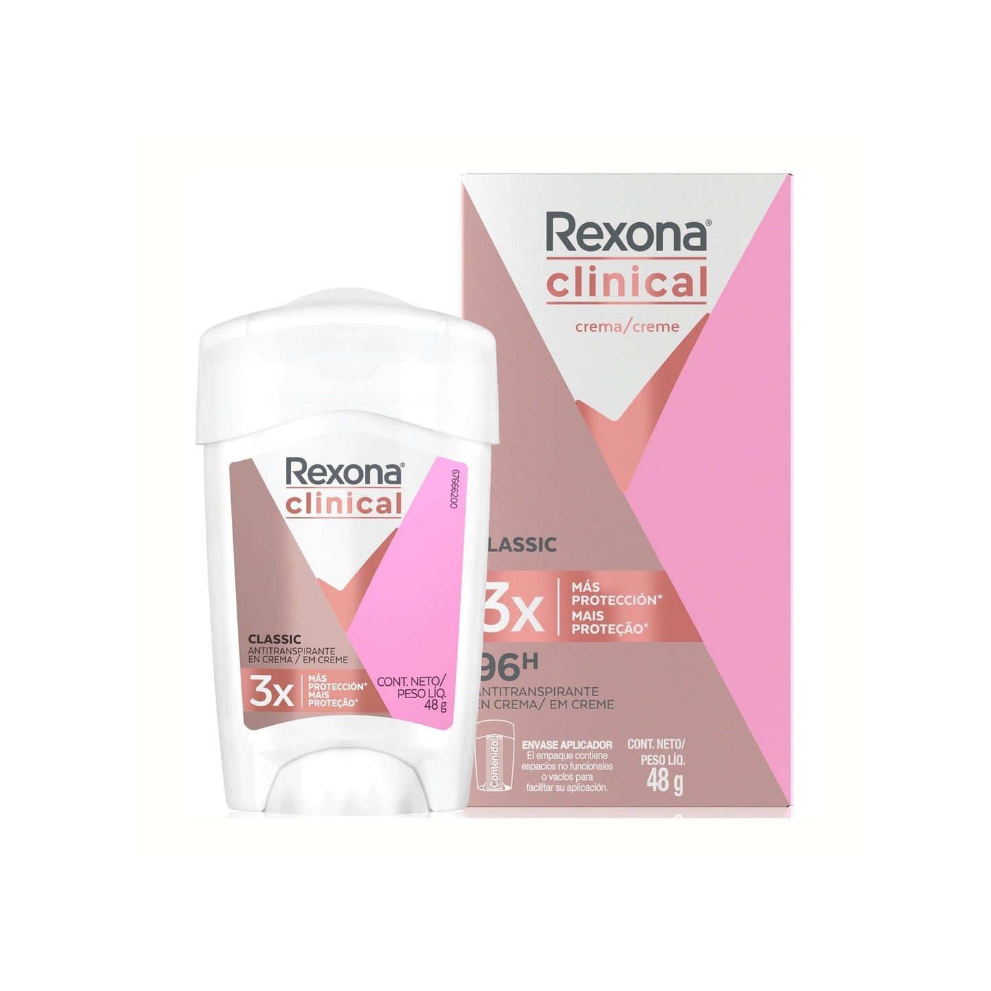 Antitranspirante Rexona Clinical Classic Crema 48 G