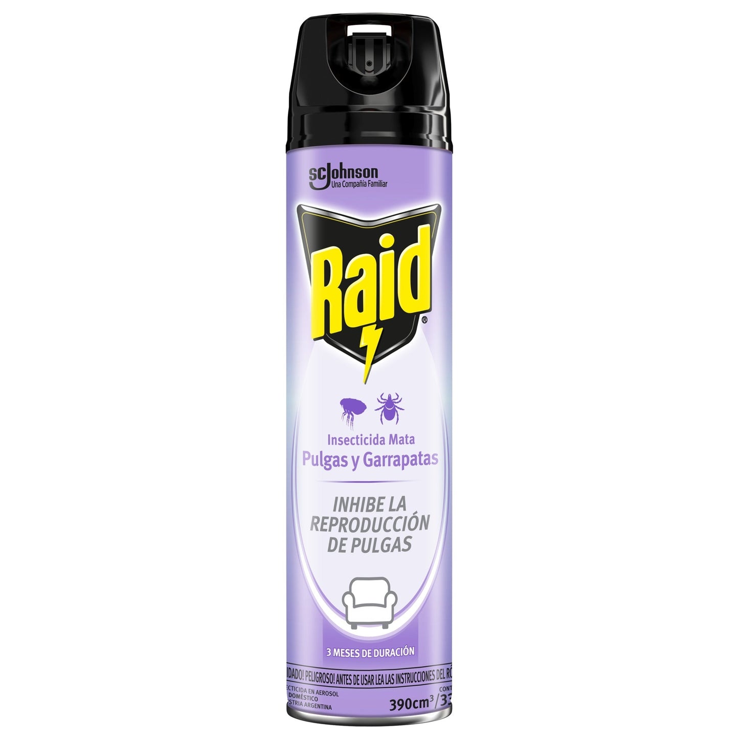 Raid Aerosol Mata Pulgas Y Garrapatas 390 Cc
