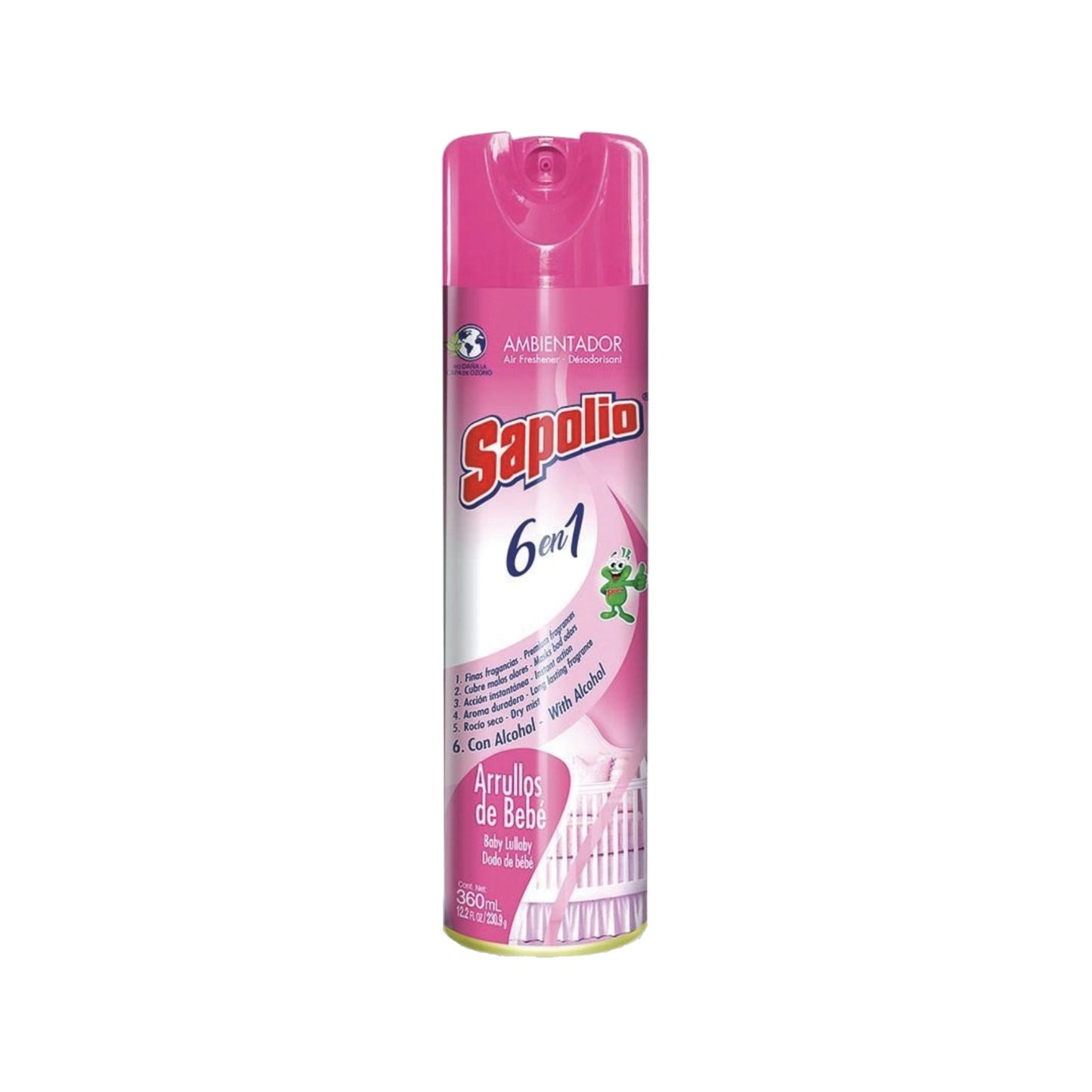 Desodorante De Ambiente Sapolio Arrullos De Bebé Aerosol 360 Ml