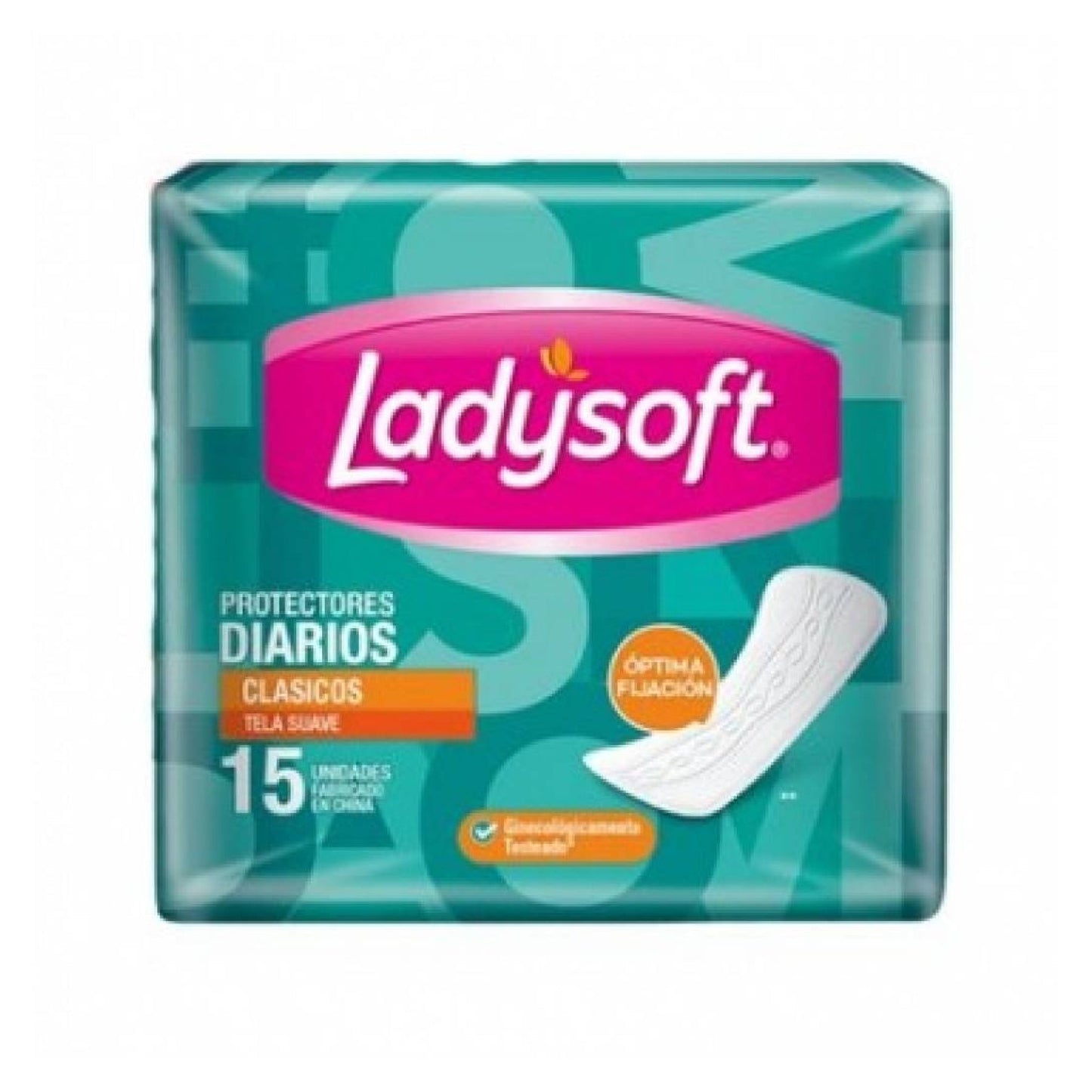 Protector Diario Ladysoft Clasico Tela Suave 15 Unidades