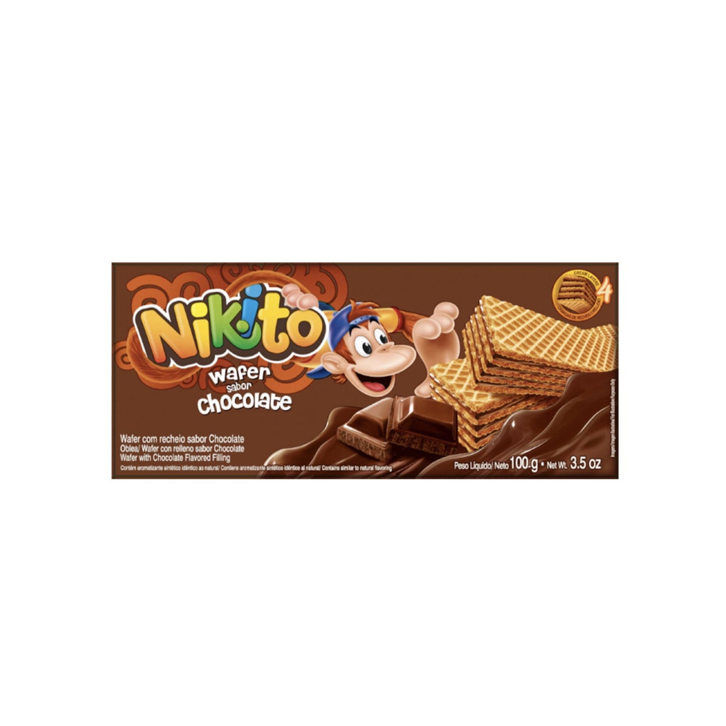 Waffles De Chocolate Nikito 100 G