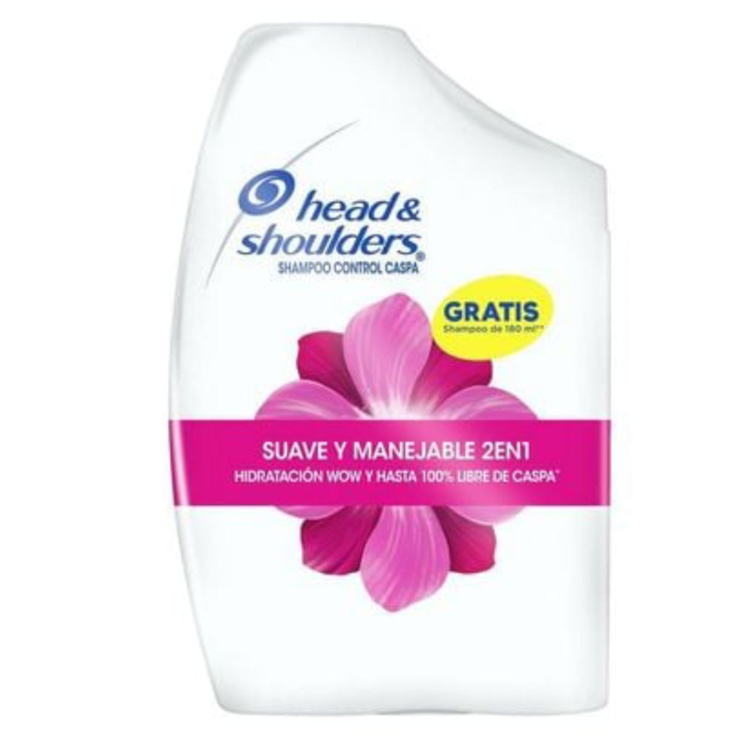 Shampoo Head Shoulders 2 En 1 Suave Manejable 375 Cc + 180 Cc De regalo