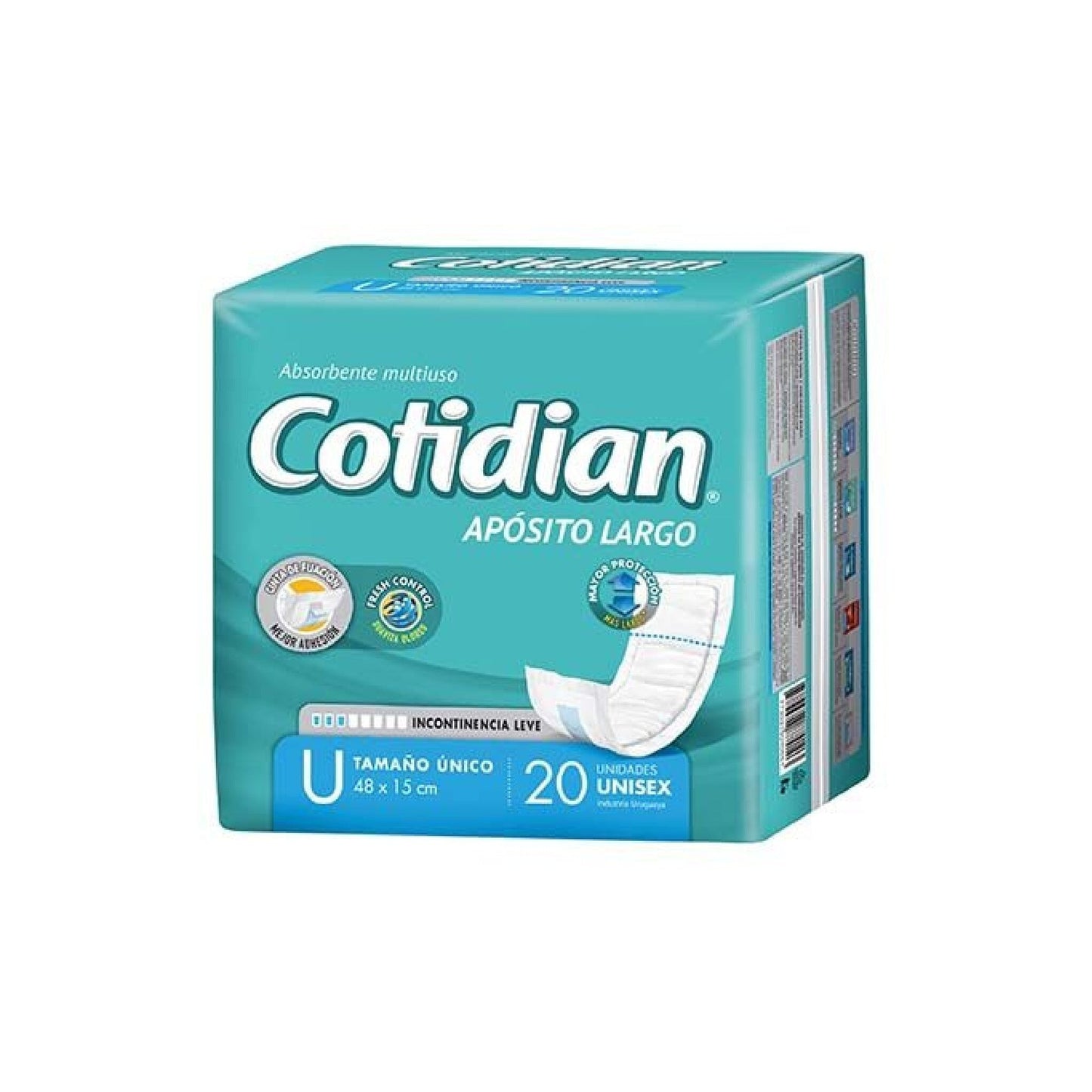 Apósito Cotidian Talle Único Largo 48 X 15 Cm 20 Unidades