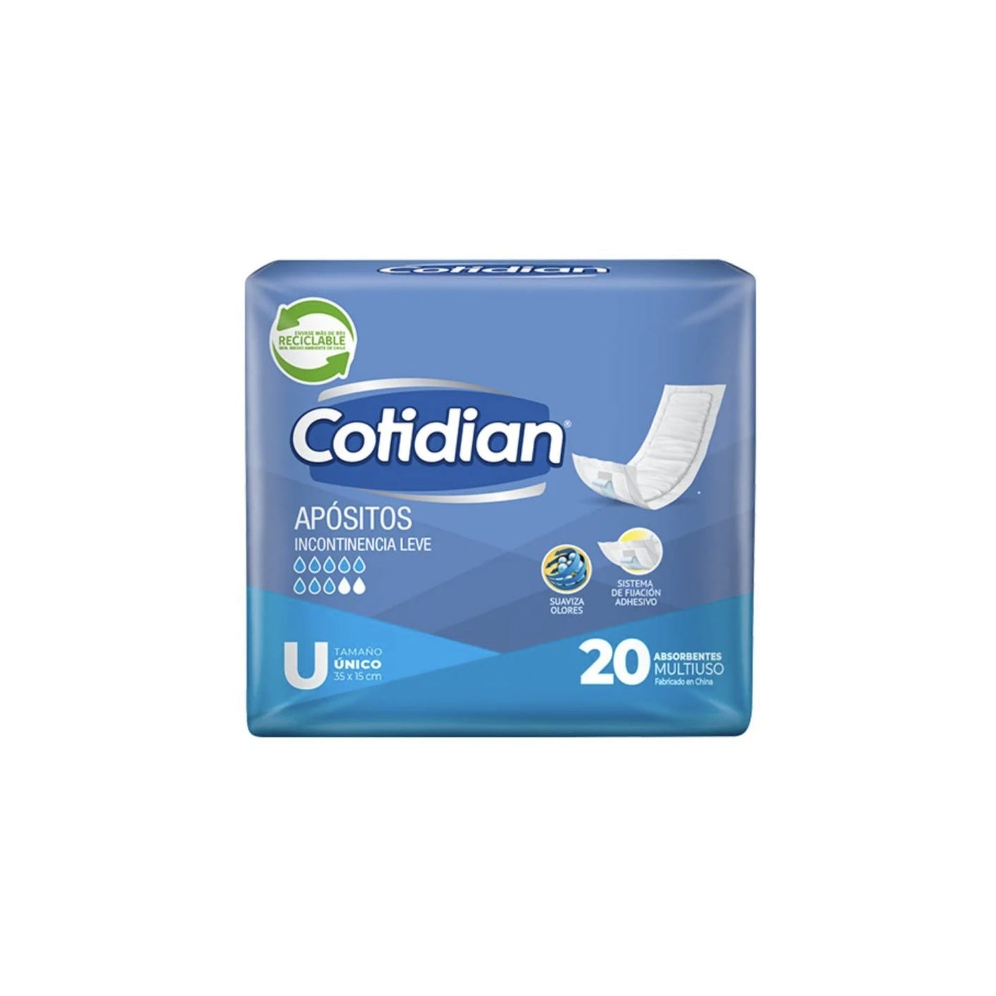 Apósito Cotidian Talle Único 35 X 15 Cm 20 Undiades