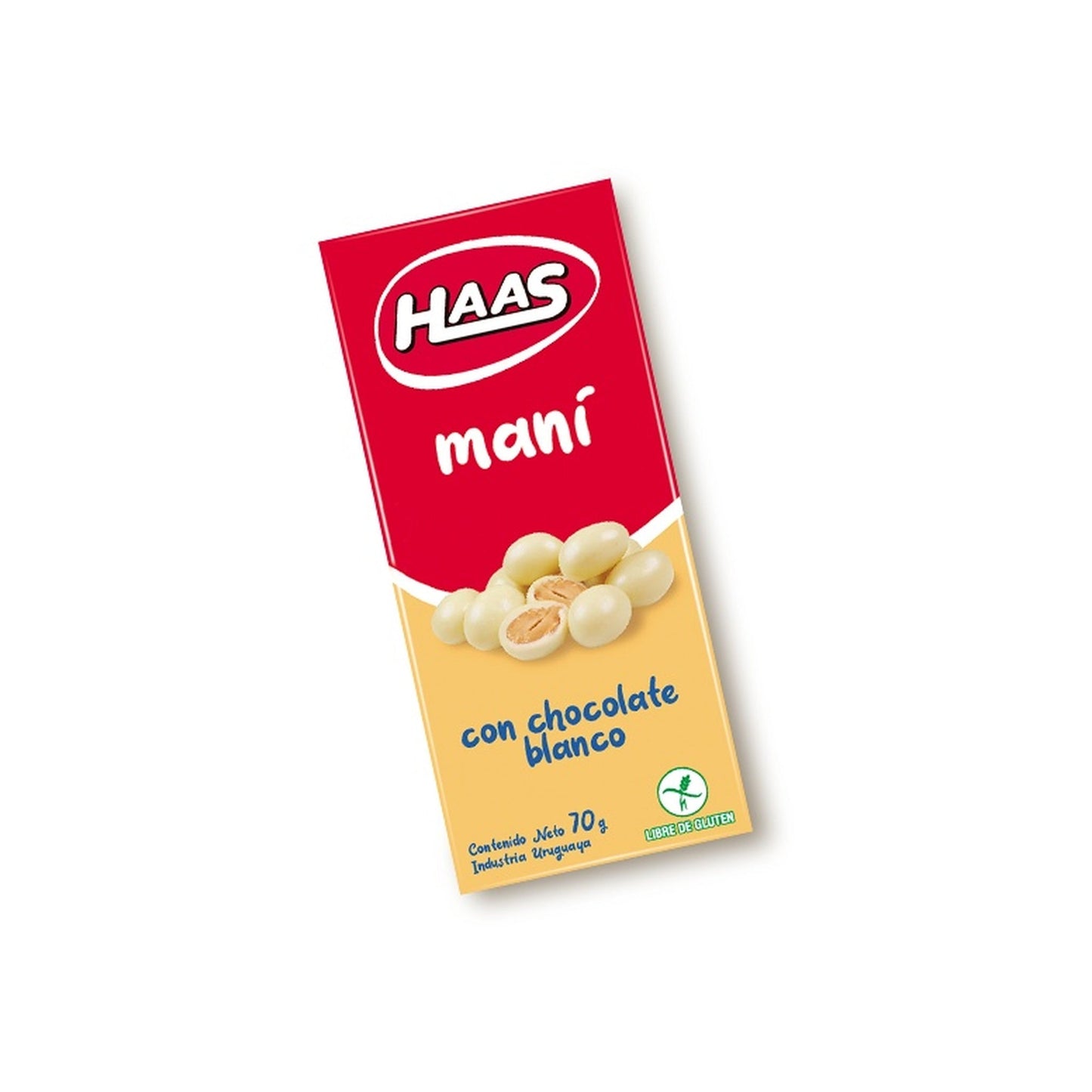 Mani Con Chocolate Blanco Haas 70 G