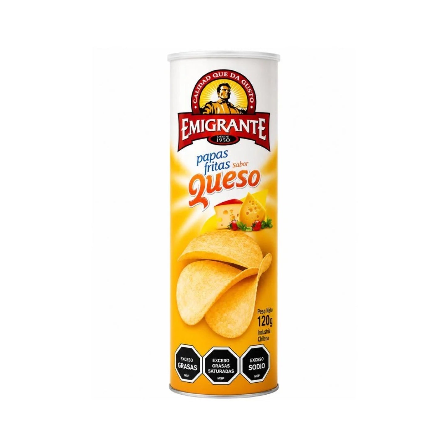 Papas Chips Emigrante Queso 120 G