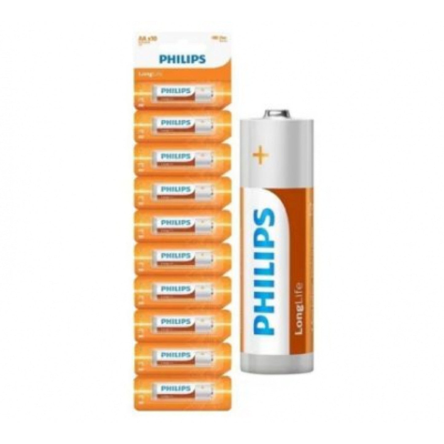 Pila Philips Zinc Chloride AA 10 Unidades