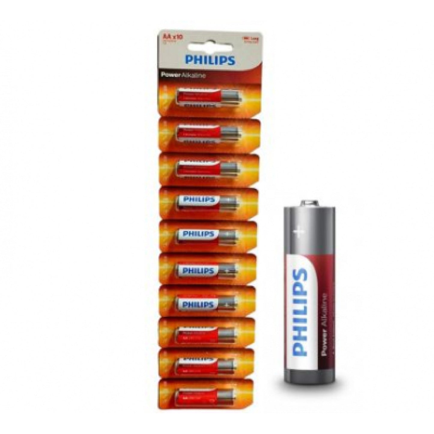 Pila Alcalina AA Philips 10 Unidades