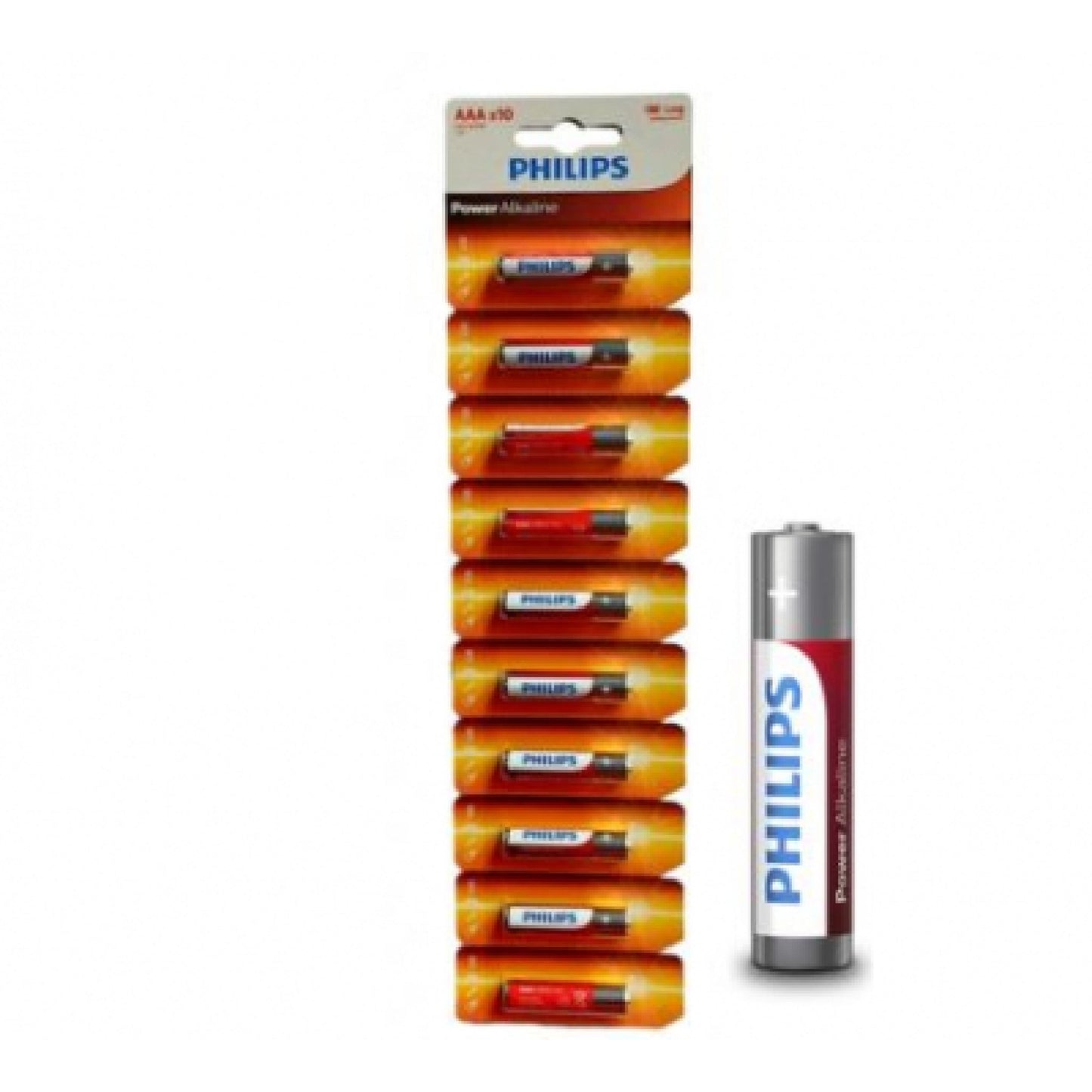 Pila Alcalina AAA Philips 10 Unidades