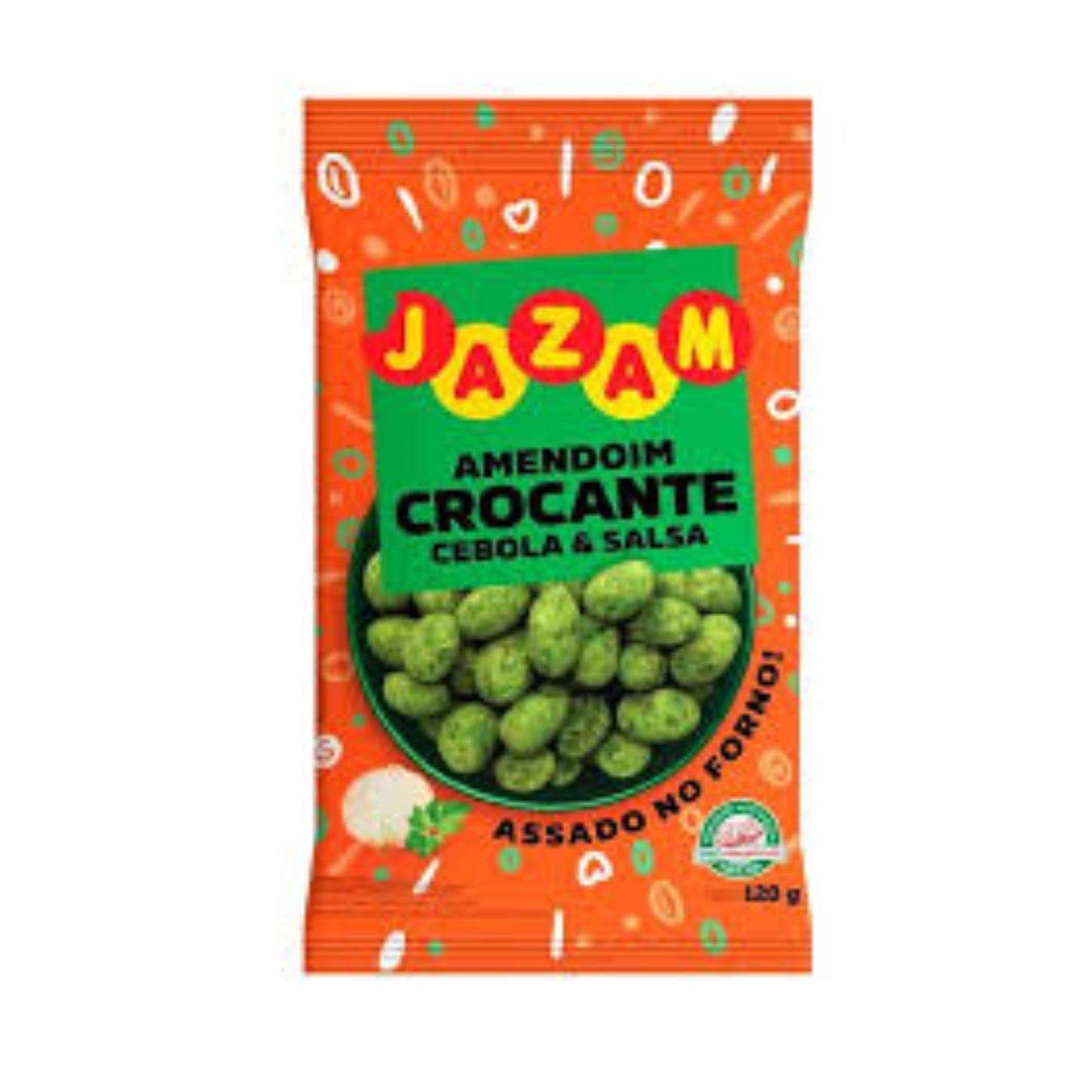 Mani Salado Crocante Amendoim Jazam Cebolla Y Salsa 120 G