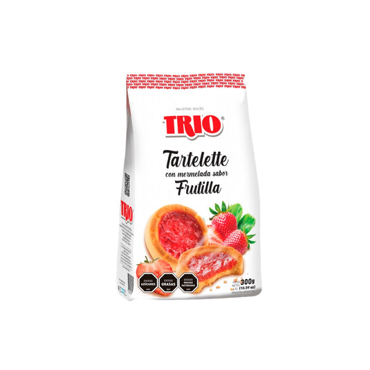 Galletas Trio Tartelette Con Mermelada Frutilla 300 G