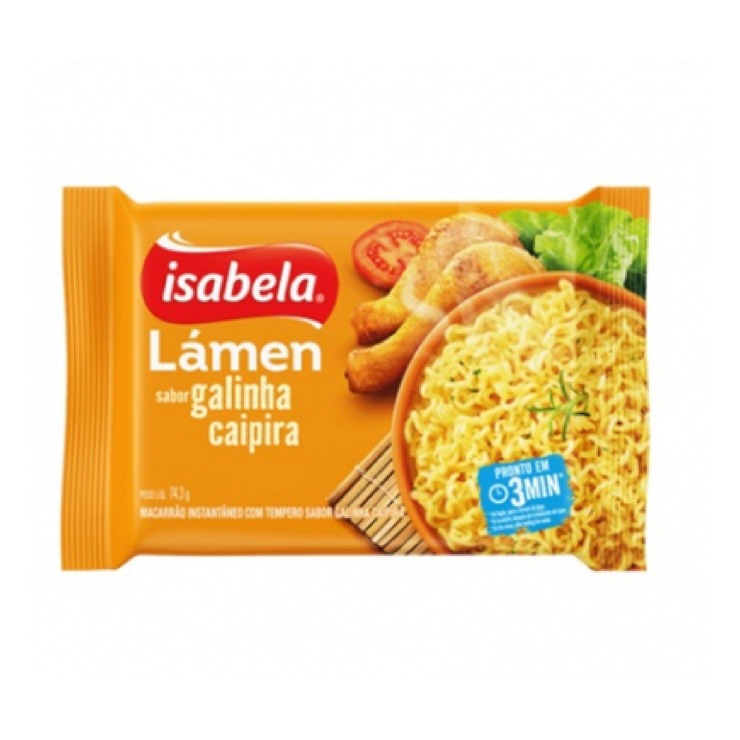 Fideos Deshidratados Lamen Isabela Galinha Caipira 74,3 G