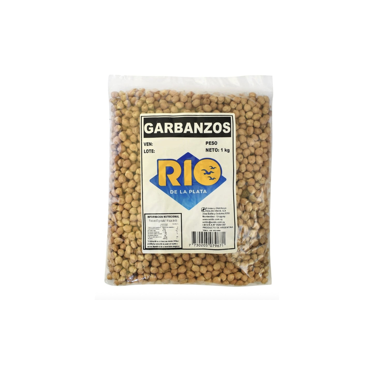 Garbanzo Rio De La Plata 1 Kg (Calibre 9)