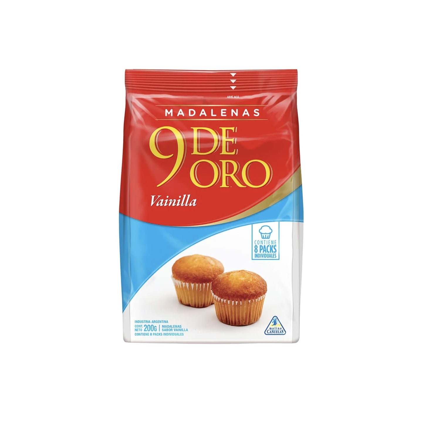 Magdalenas 9 De Oro 200 G Vainilla