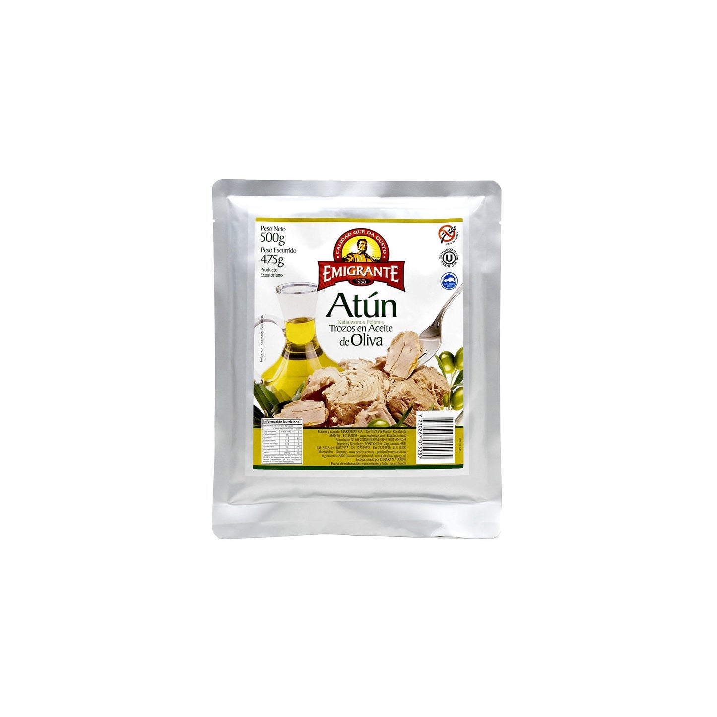 Atún Emigrante Trozos En Aceite De Oliva 500 G