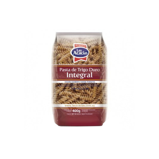 Fideo  Las Acacias Integrales 400 G Tirabuzón