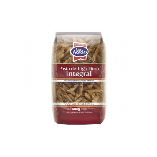 Fideo  Las Acacias Integrales 400 G Trompetín