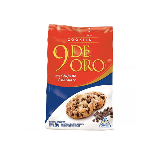 Cookies Con Chips De Chocolate 9 De Oro 120 G