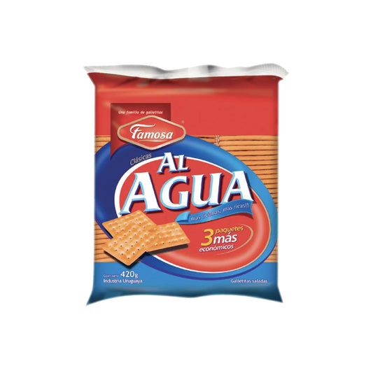 Galletas Al Agua Famosa Clasicas X 3 Unid. 420 G