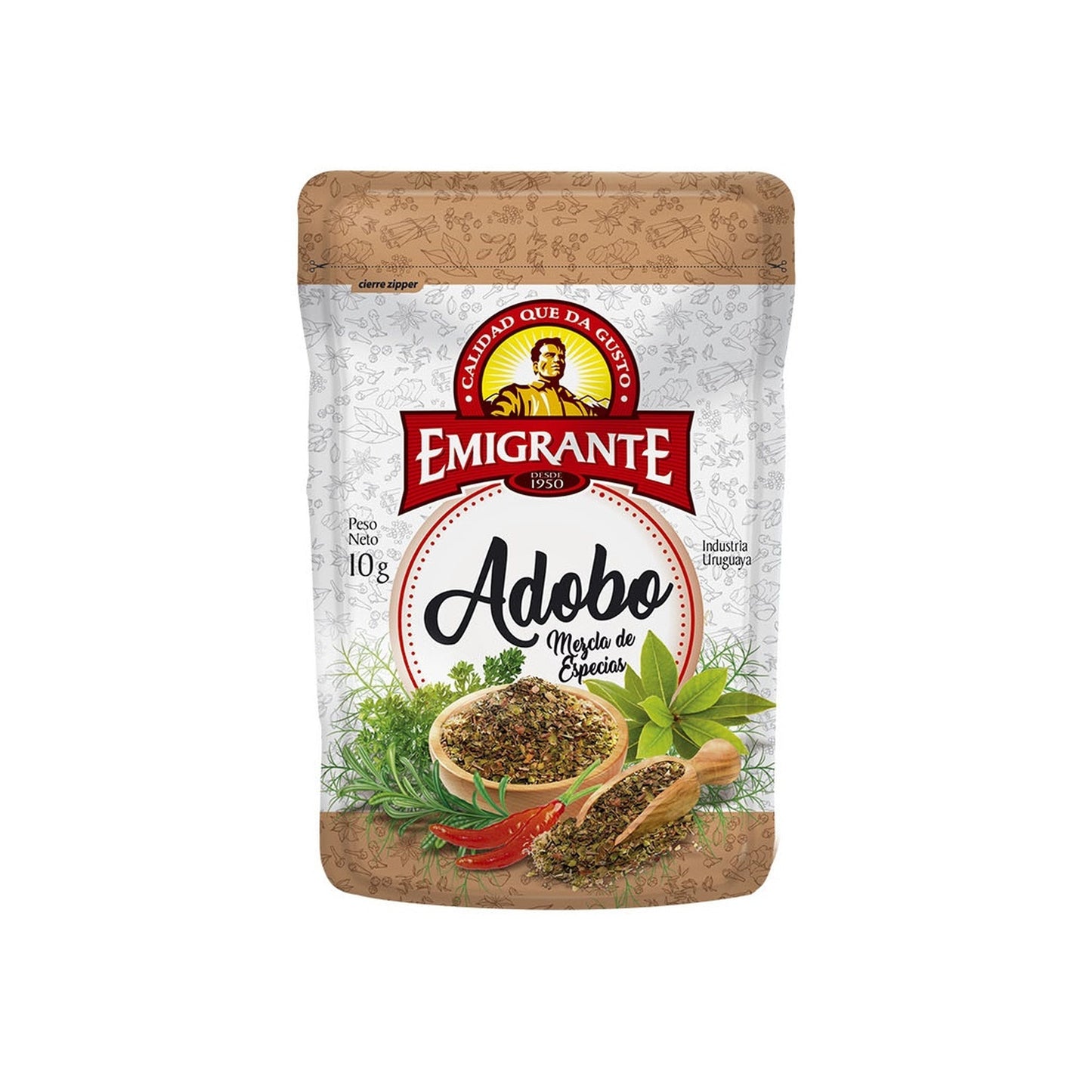 Adobo Emigrante 10 G Con Abre Fácil