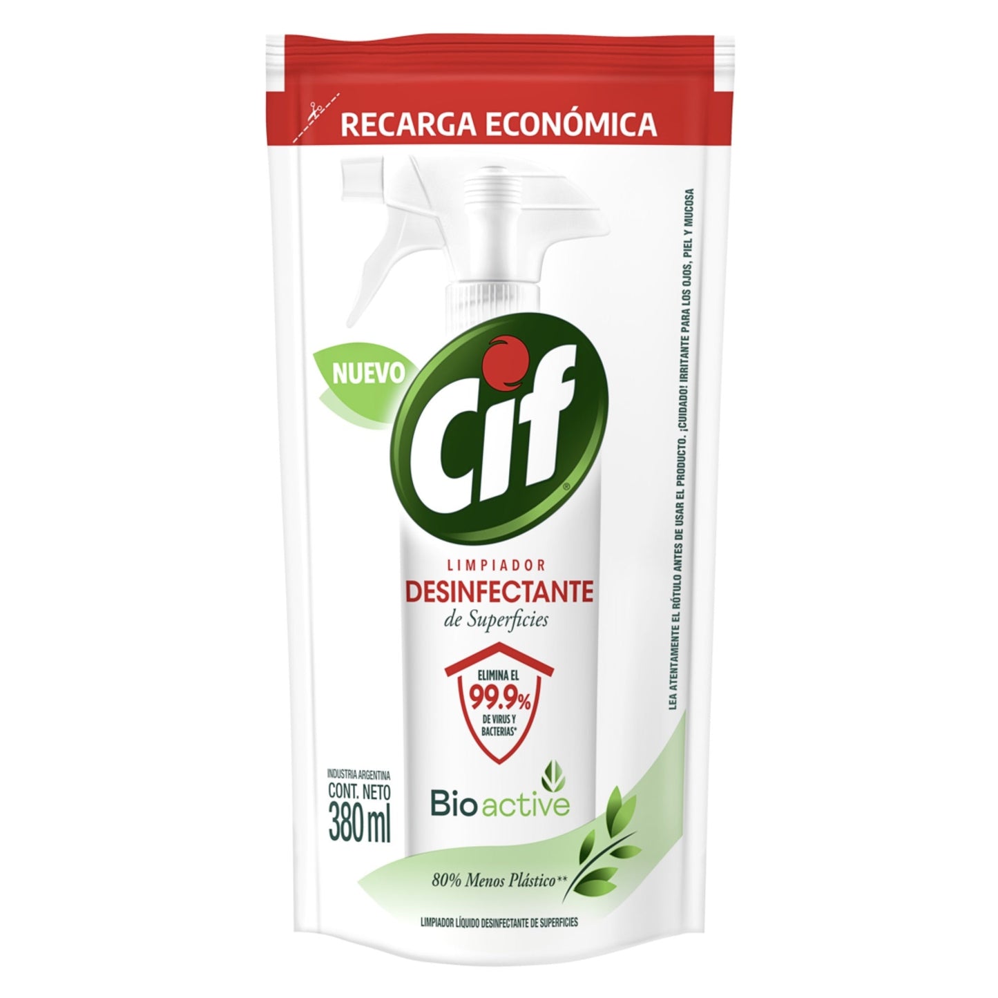 Desinfectante Cif Bioactive Recarga 380 Ml