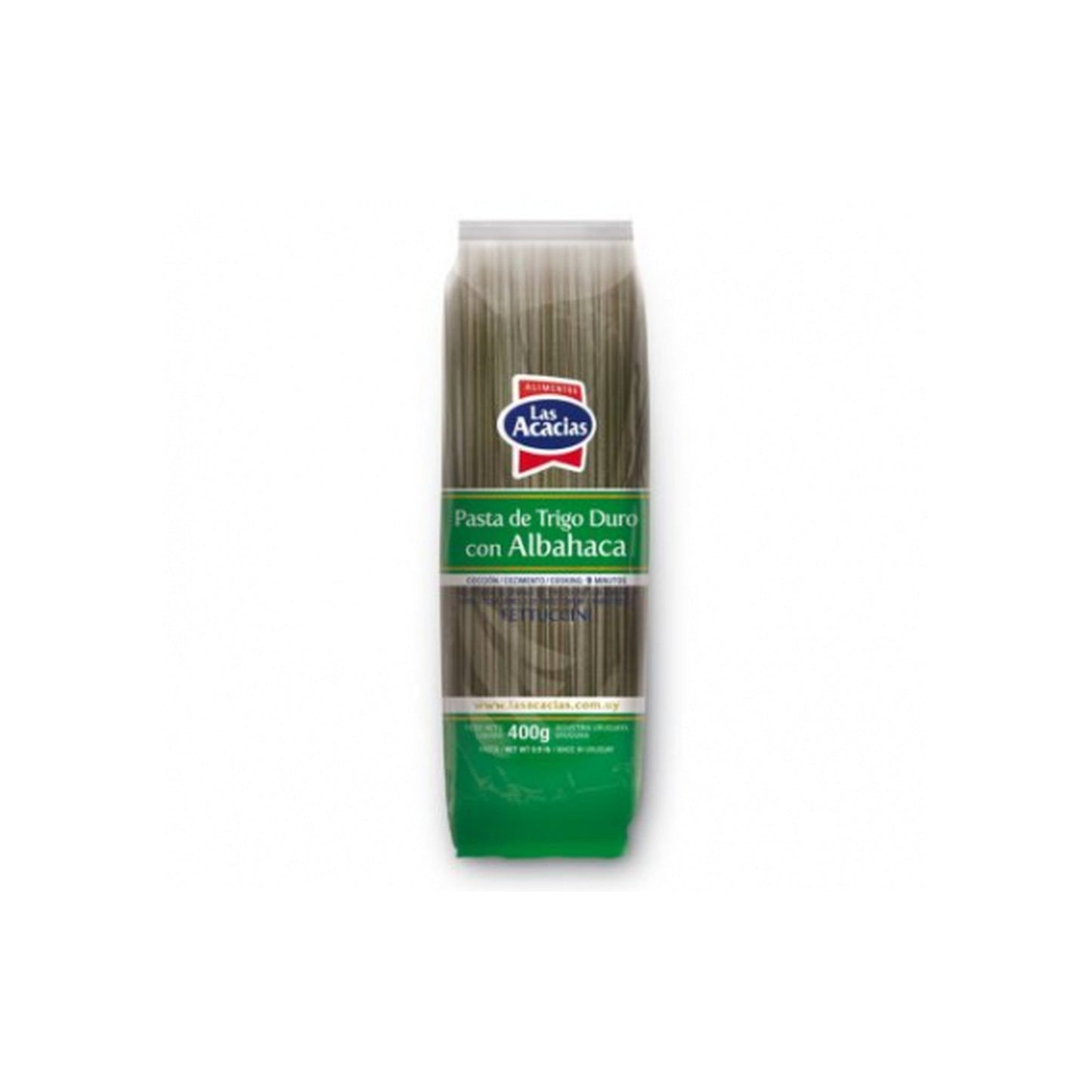 Fideo Las Acacias T. Duro Albahaca 400 G Fettuccini