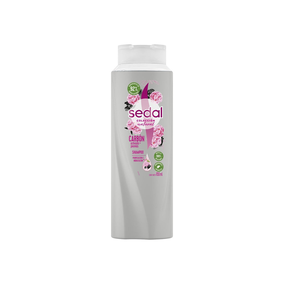Shampoo Sedal Carbón Activado Y Peonias 650 Ml
