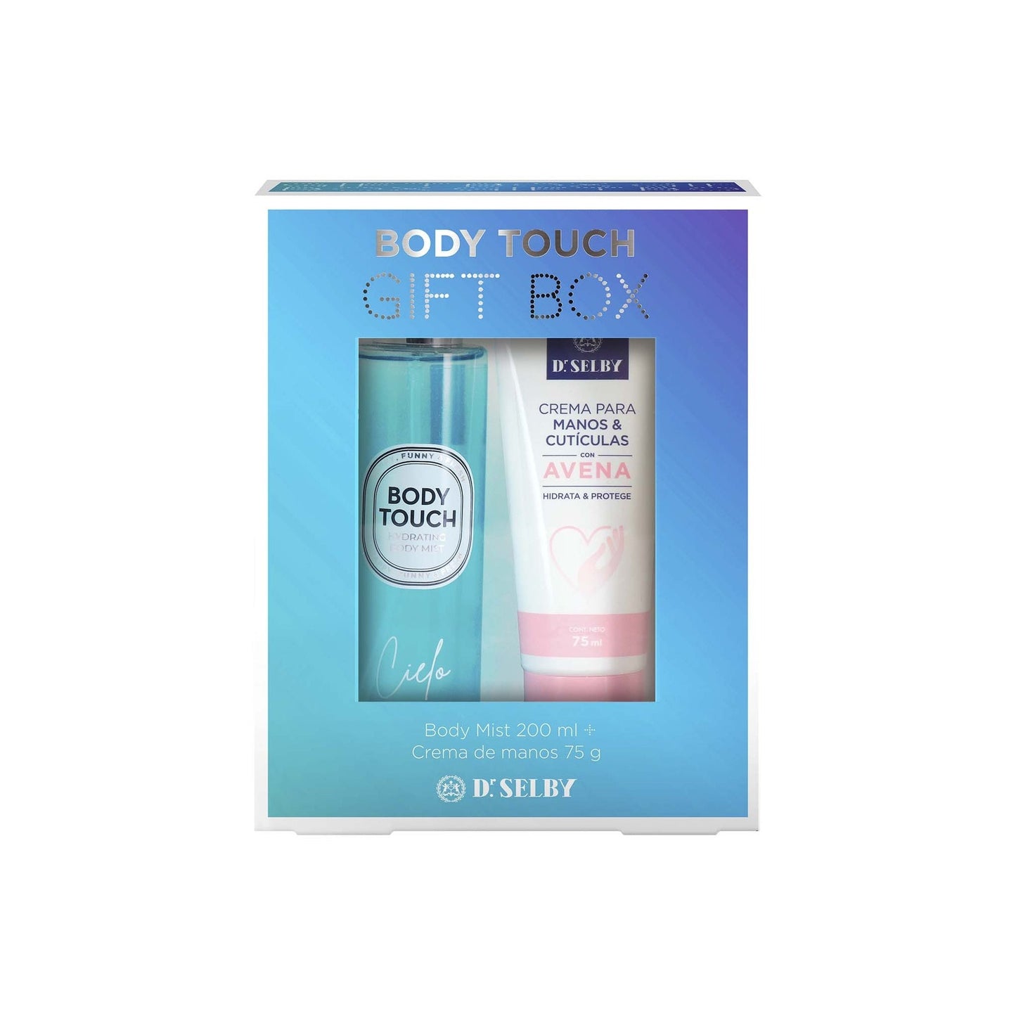 Gift Box Body Touch Mist Cielo 200 Ml + Crema De Manos Avena 75 G