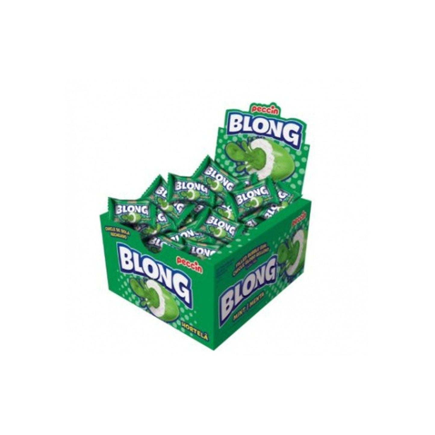 Chicle Blong Con Relleno De Menta Caja 40 Unidades