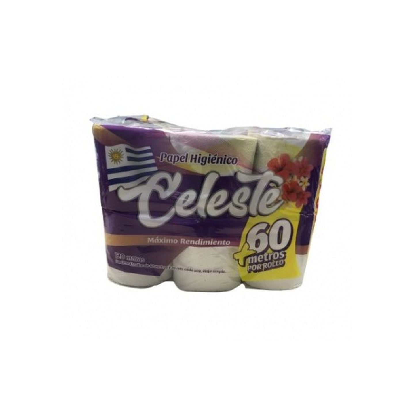 Papel Higiénico Celeste 12 Unidades 60 M Cada Unidad