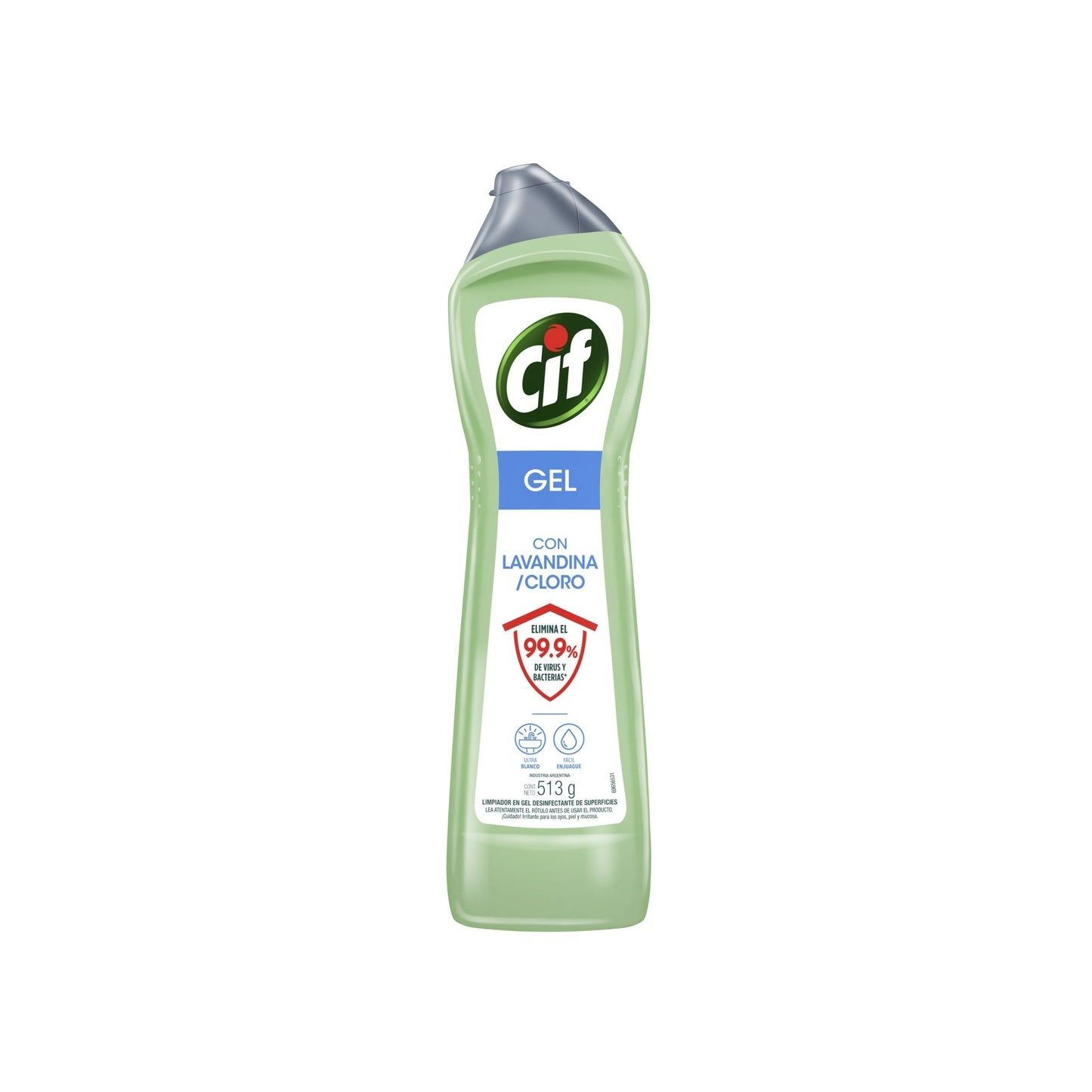 Limpia Superficies Cif Gel Con Lavandina Y Cloro 513 G