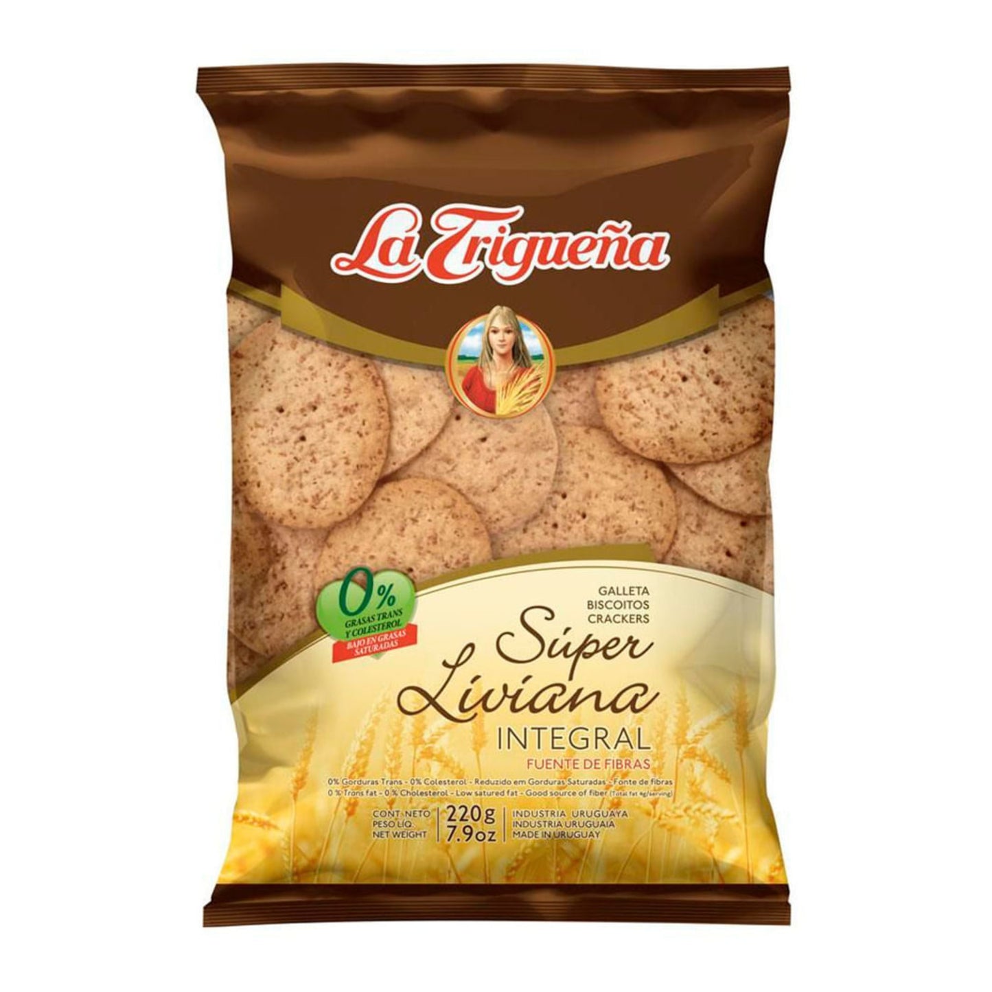 Galletas La Trigueña Super Liviana Integral 220 G